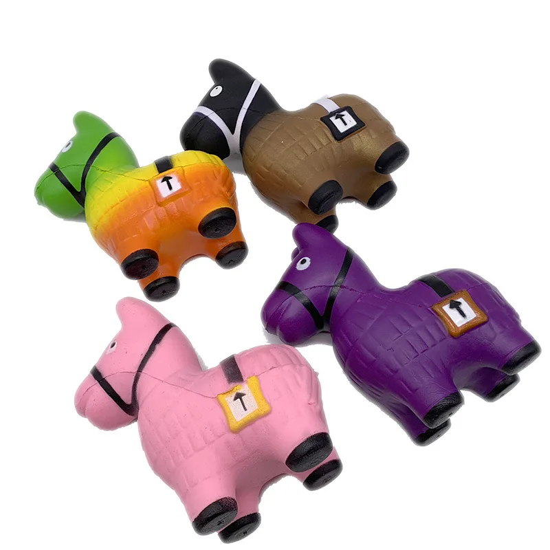 

Squishy Slow Rebound Donkey, Simulation War Horse, Fortress Night Donkey Pu Slow Rebound Foam Decompression Toy
