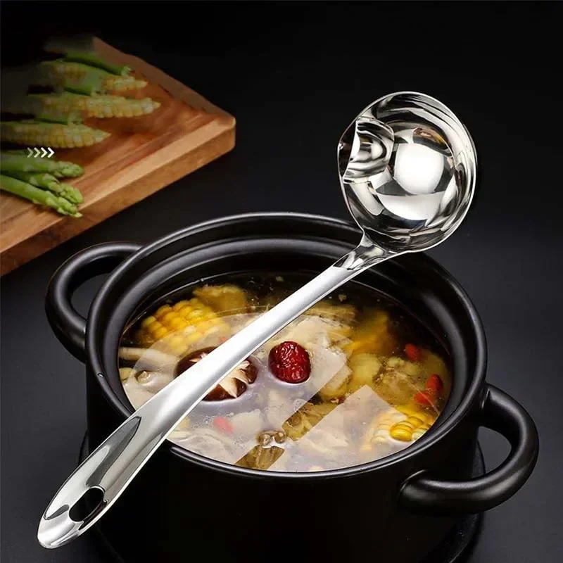 Stainless Steel Colander Spoon Soup Colander Kitchen Gravy Oil Soup Fat Separator Yogurt Oil Skimmer Spoon Kitchen Accessories - Image 6