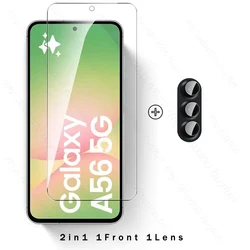 4-in-1 Protective Case with 9H Tempered Glass Screen and Camera Protectors for Samsung A16 5G (2In1 1Front 1Lens)