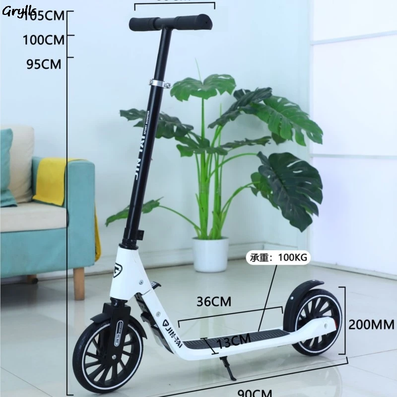 Grylls University Student Campus Large Roller Scooter Scooter Adult Teen Foldable children scooter,folding scooter,foldable electric scooter
