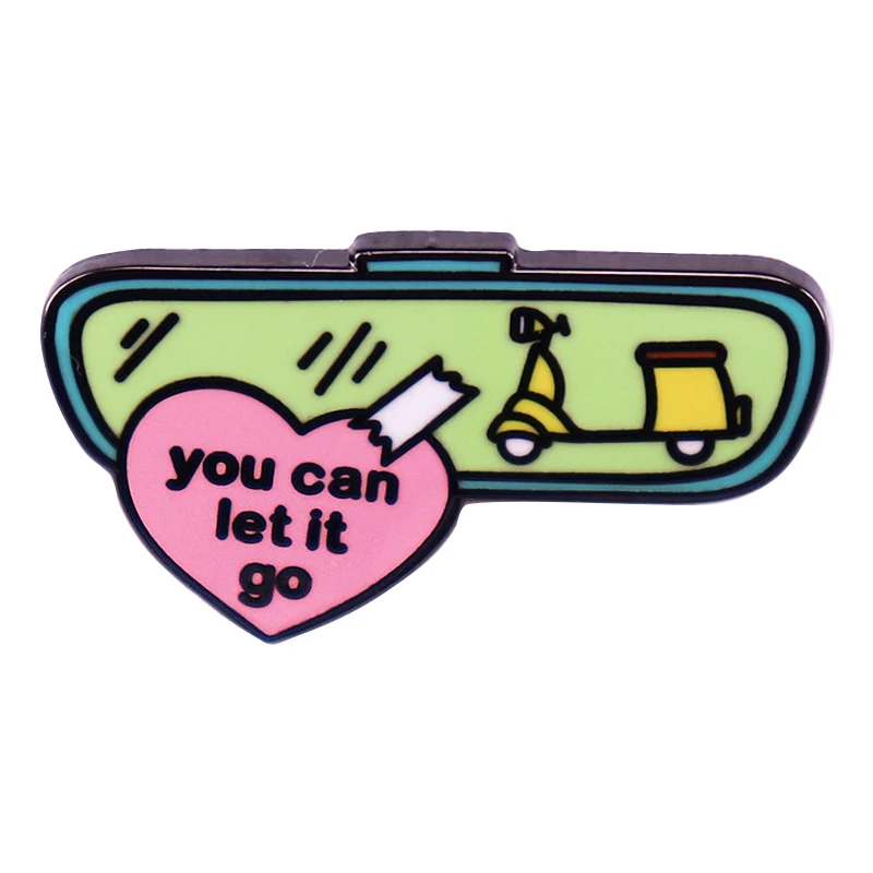 

A2769 Music You Can Let It Go Brooches for Clothing Enamel Pins Lapel Pins for Backpack Briefcase Badges Jewelry Accessories