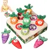Montessori Carrot Sorting Toy Digital Sorting Matching Educational Toys Shape Sorter Preschool Learning Fine Motor Toys 1