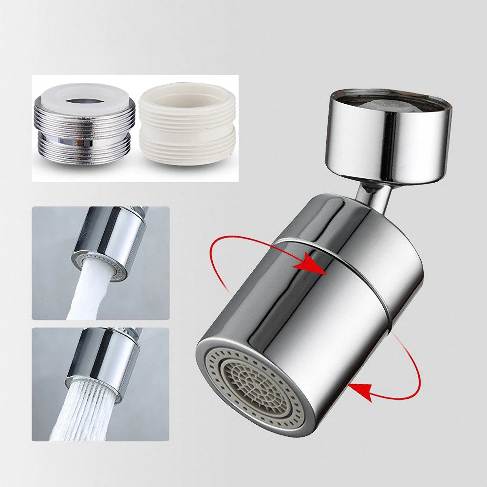 720/360 Degree Rotatable Tap Aerator Universal Splash-proof Filter Water Saving Faucet Sprayer Head Extender Adapter Nozzle