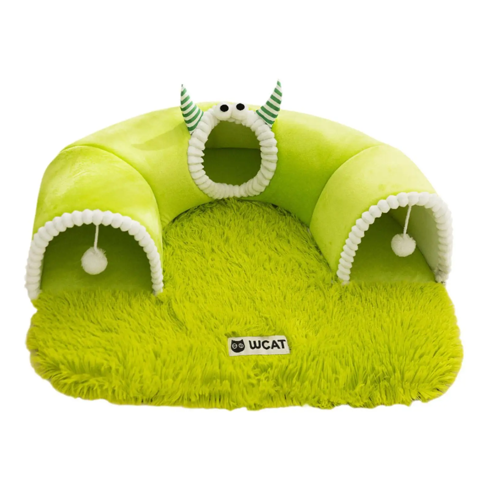 Pet Bed Equipment Versatile,Supplies Play with Ball Portable Gifts Rest,Zipper Closure Versatile Ornament Kennel Green
