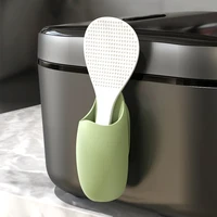 Porte-cuillère à riz de cuisine, cuiseur à riz sans trace, organisateur de spatule, support de rangement de vaisselle, porte-cuillère, ustensile de salle de bains 2