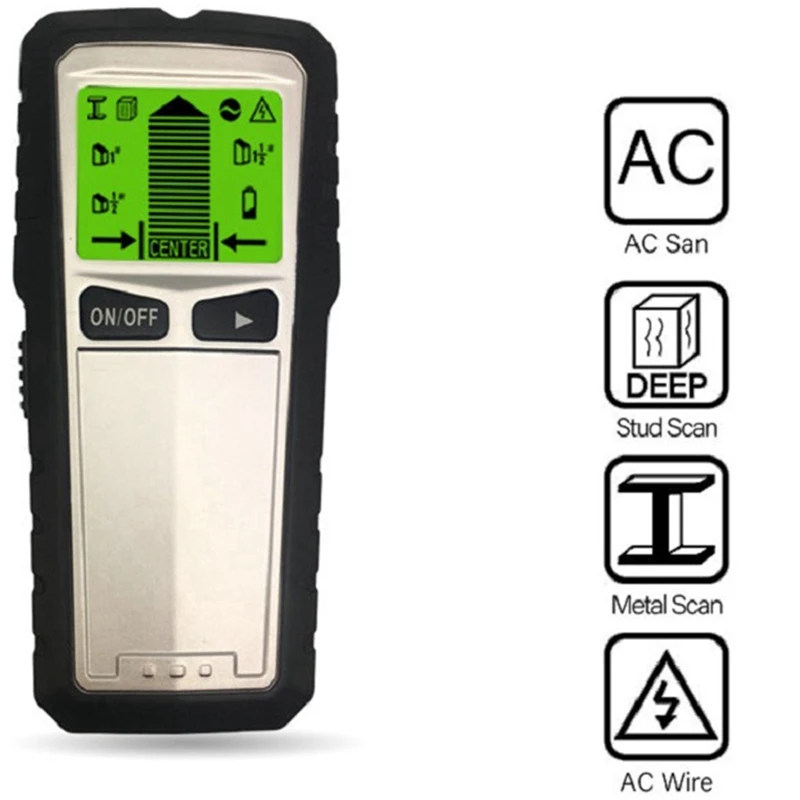 ZIZI Wall Scanner 3 In 1 Electronic Stud Sensor Wall Wood Detector Detector Stud With HD LCD Display Wood Metal