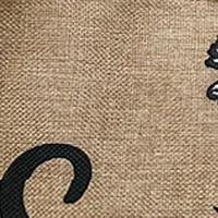 Hand-Painted Woven Canvas Tote Bag for Women – Stylish Letter Print Shopping Handbag, Artistic Casual Shoulder Bag for Daily Use - Image 6