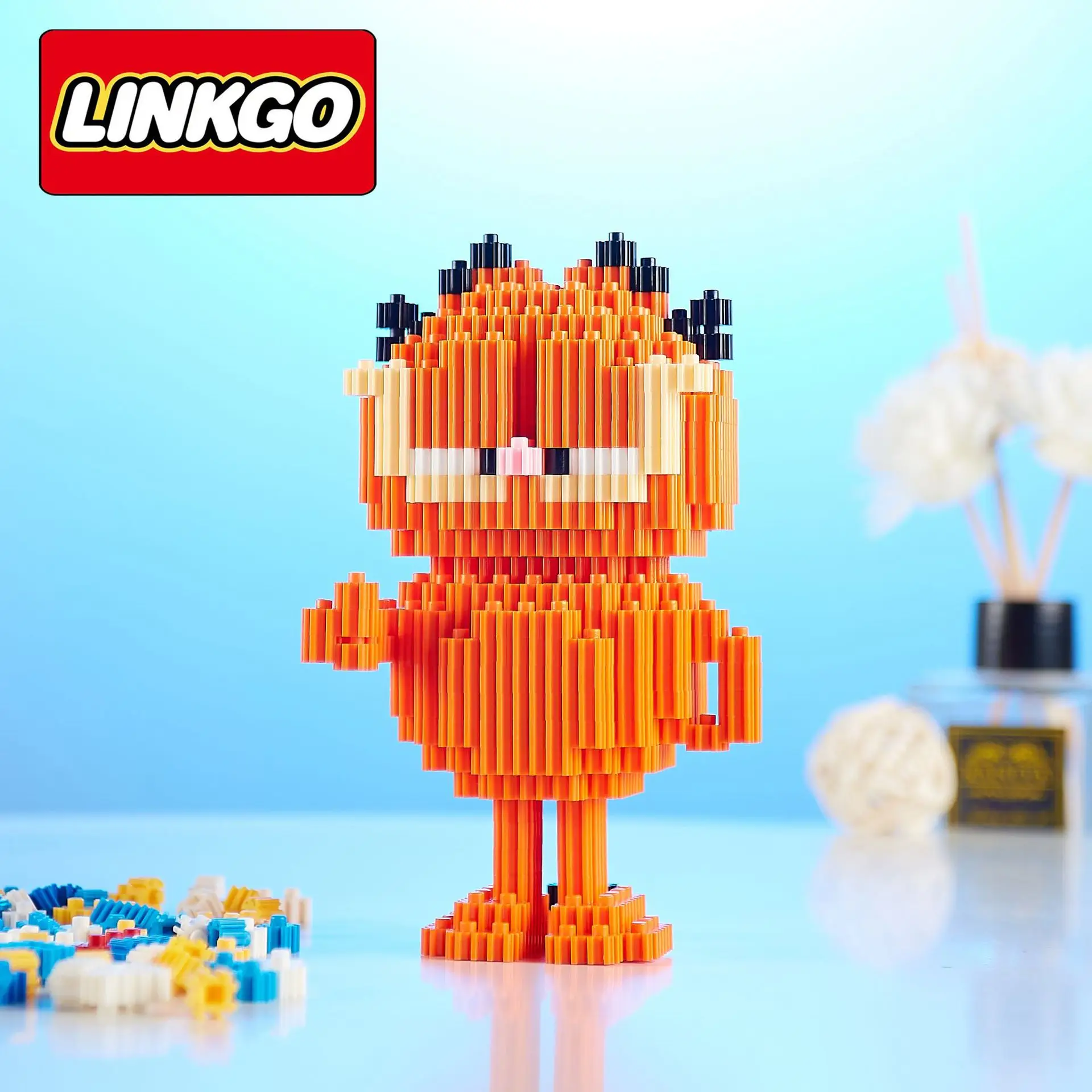 Linkgo Sanrio Micro Building Blocks SpongeBob Melody Cinnamoroll Mike Winnie The Pooh Mini Brick Figure Toy For Christmas 3