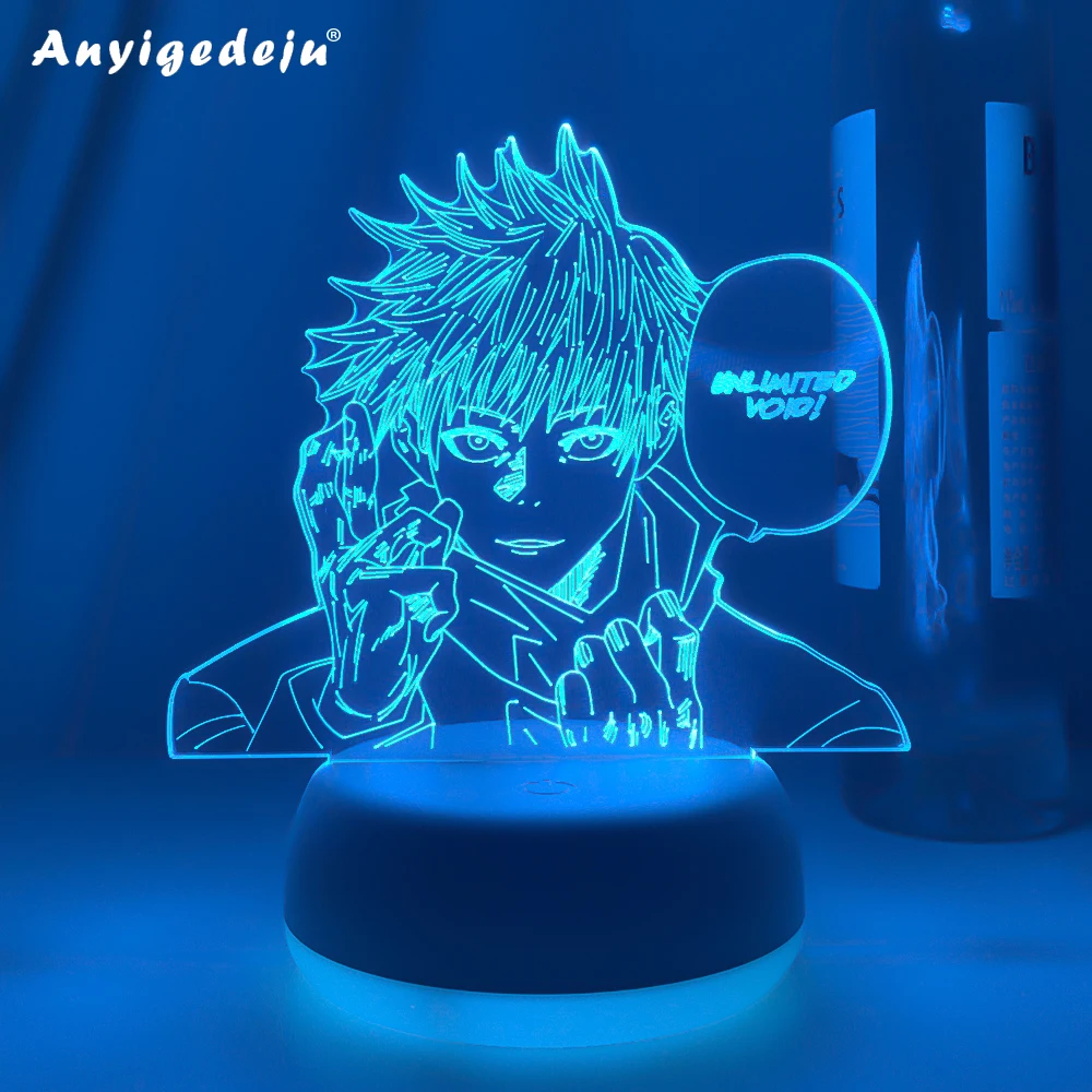 

Новый аниме-светильник juютсу Kaisen Satoru Gojo, светодиодный ночник для спальни, Декор, подарок на день рождения, ламсветильник Satoru Gojo, приз juютсу Kaisen