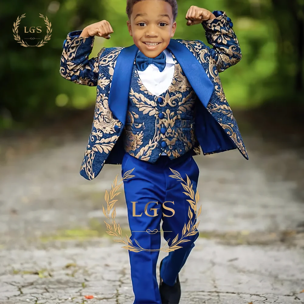 boys-gold-pattern-suit-3-piece-wedding-floral-jacket-pants-vest-jacquard-suit-blazer-children's-custom-suit