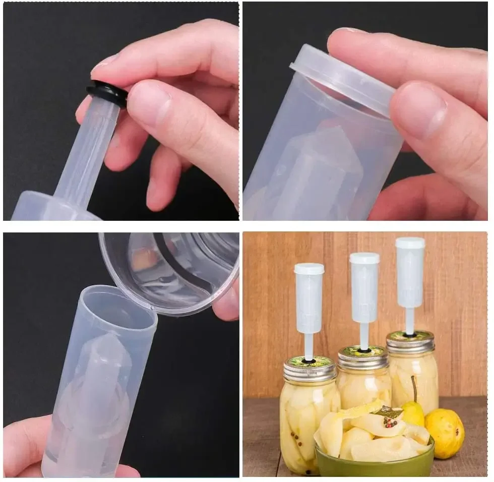 1/2Pc Fermentation Airlocks Plastic Homebrew Airlock with Silicone Grommets for Preserving Brewing Making Wine Sauerkraut Kimchi