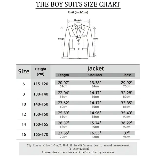 Blazer Jacket Suit Size In Cm Slim Fit Blazer Size Chart In Cm