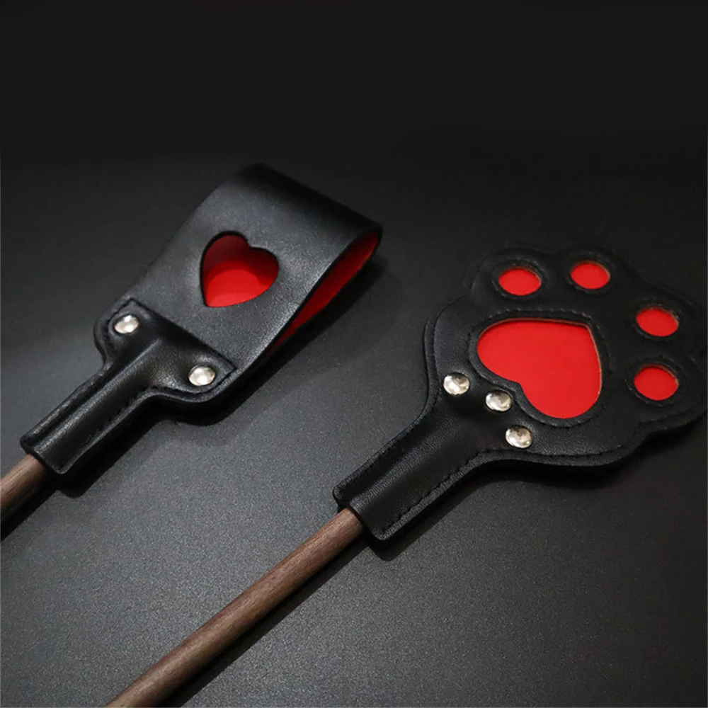 46CM Walnut Wood PU Leather Crop Flogger Racing Spanking Practice Horse Whip fo Horse Equestrian 5