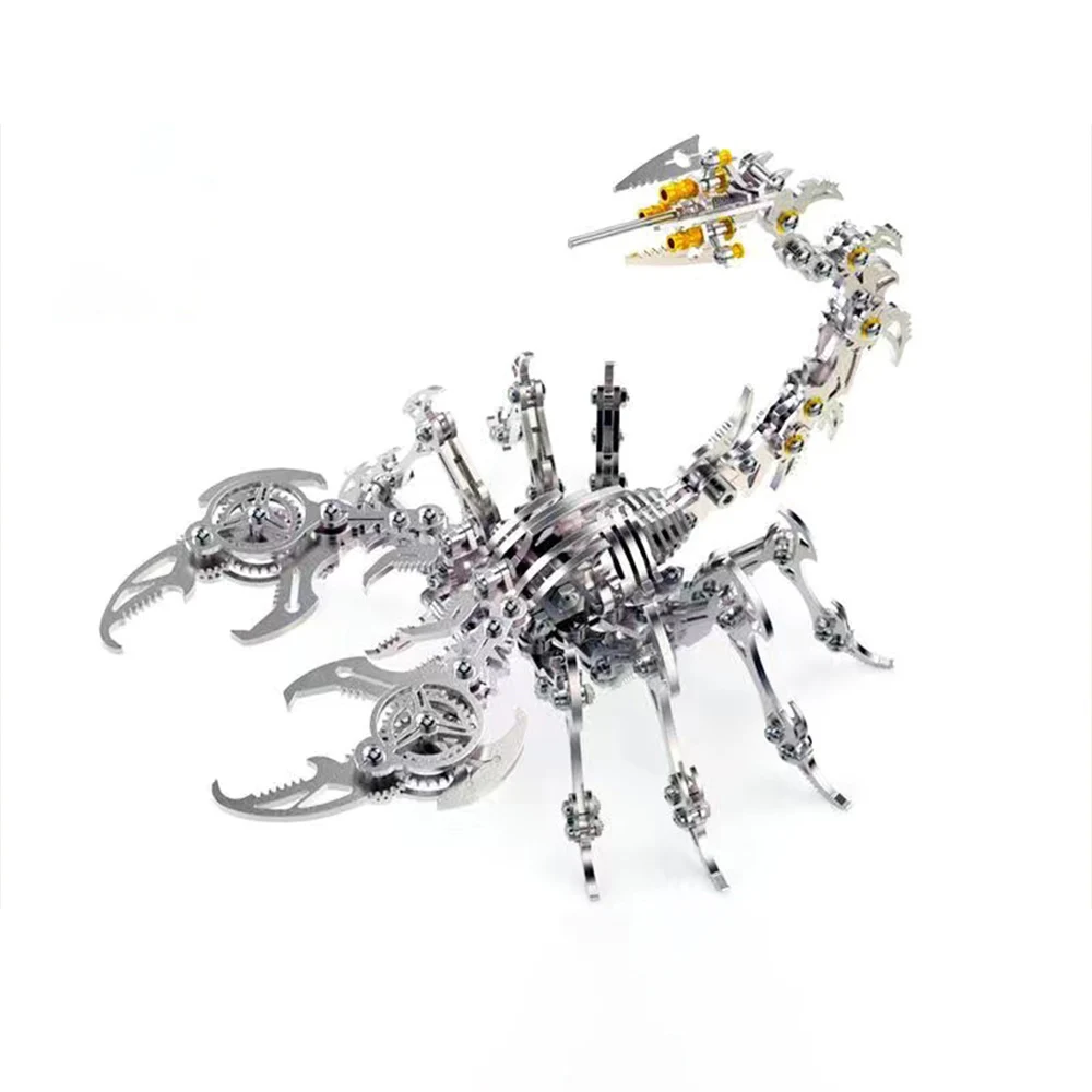 3D diy metal assembly model kit precision machinery adult boy gift difficult building block puzzle adult scorpion toy