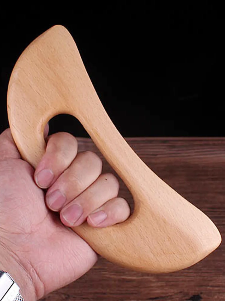 Wooden Massage Roller Gua Sha Massage Board Foot Face Shoulder Neck Hand Push Roller Massager Therapy Soothing Body Massage Tool