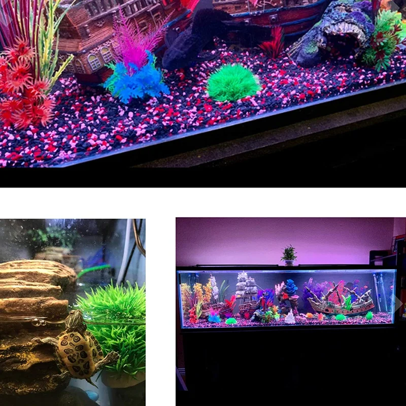 Hot YO-4 Pack Aquarium Plastic Plants Grass Ball, Artificial Marimo Balls Green Water Plants Fish Tank Decorations