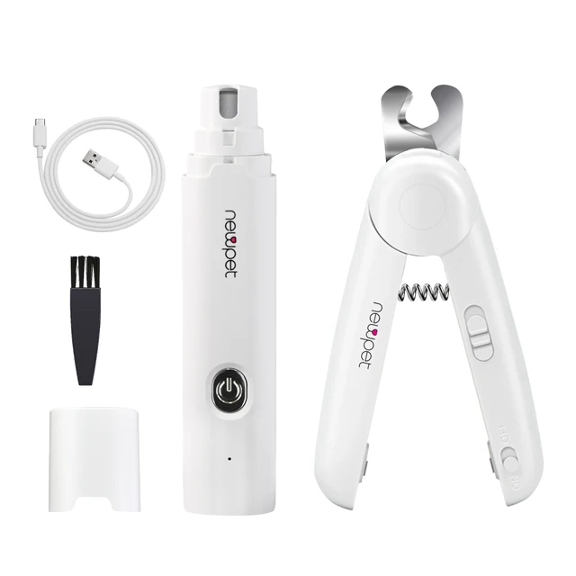 Newpet 2 Em 1 Novo cortador de unhas elétrico para pets