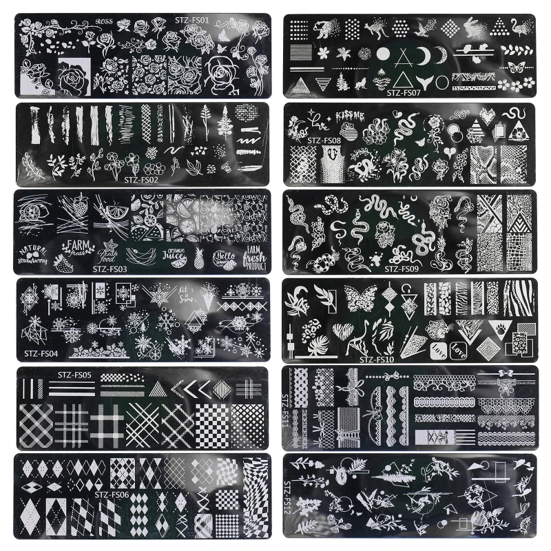 

Stamping Plates Moon Animal for Image Stainless Steel Stencil Art Temp