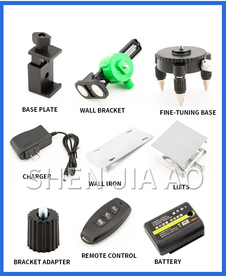 4D Self-leveling 360 Laser level 12 Lines Green Horizontal And Vertical powerful