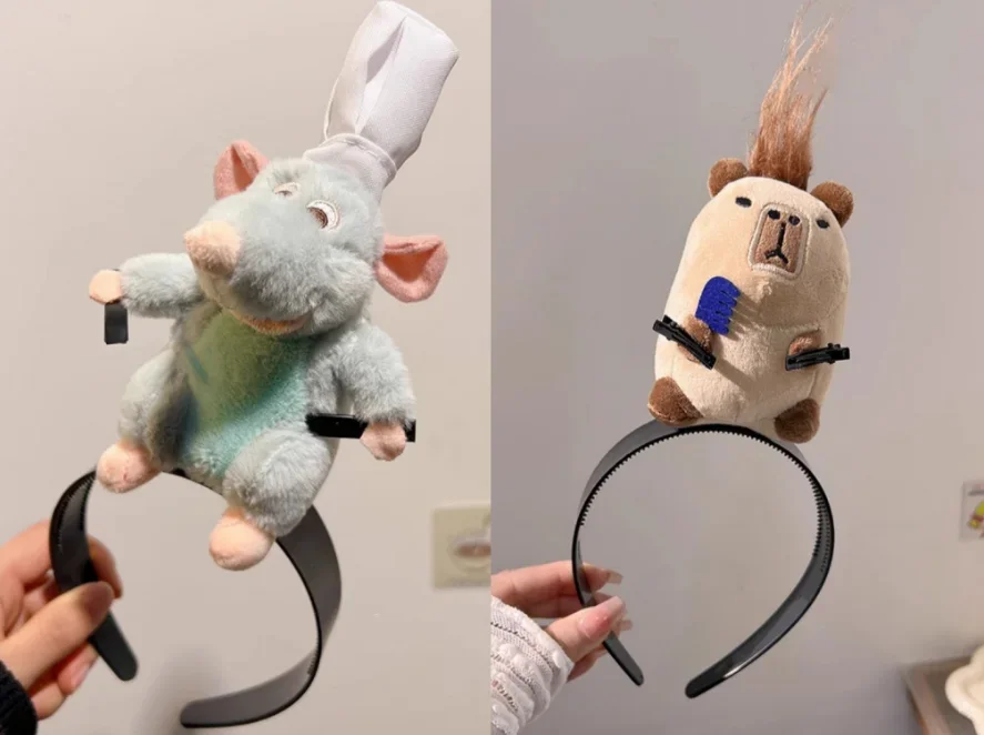 JSGHGDF Leuke Capybara Haarband Cartoon Dier Haarband Haar Hoepel Voor Jongeren En Cosplay Stijlvolle Kids Meisjes Hoofdtooi Sieraden