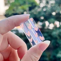 5pcs Soft Silicone Charger Cable Winder Fast Charging Cable Protector Sleeve for Apple IPhone Data Cord pink love Case Clip 2