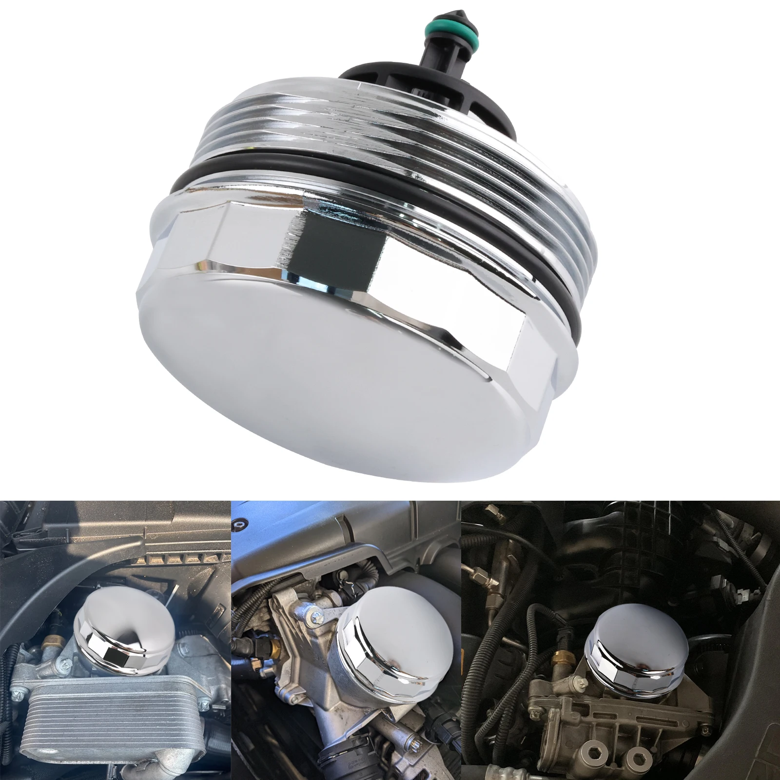 11427525334 Upgrade Aluminum Oil Filter Housing Cover Cap For BMW X6 X5 328i 528i X3 535XI 740LI X3 X5 X6 N5 Engine