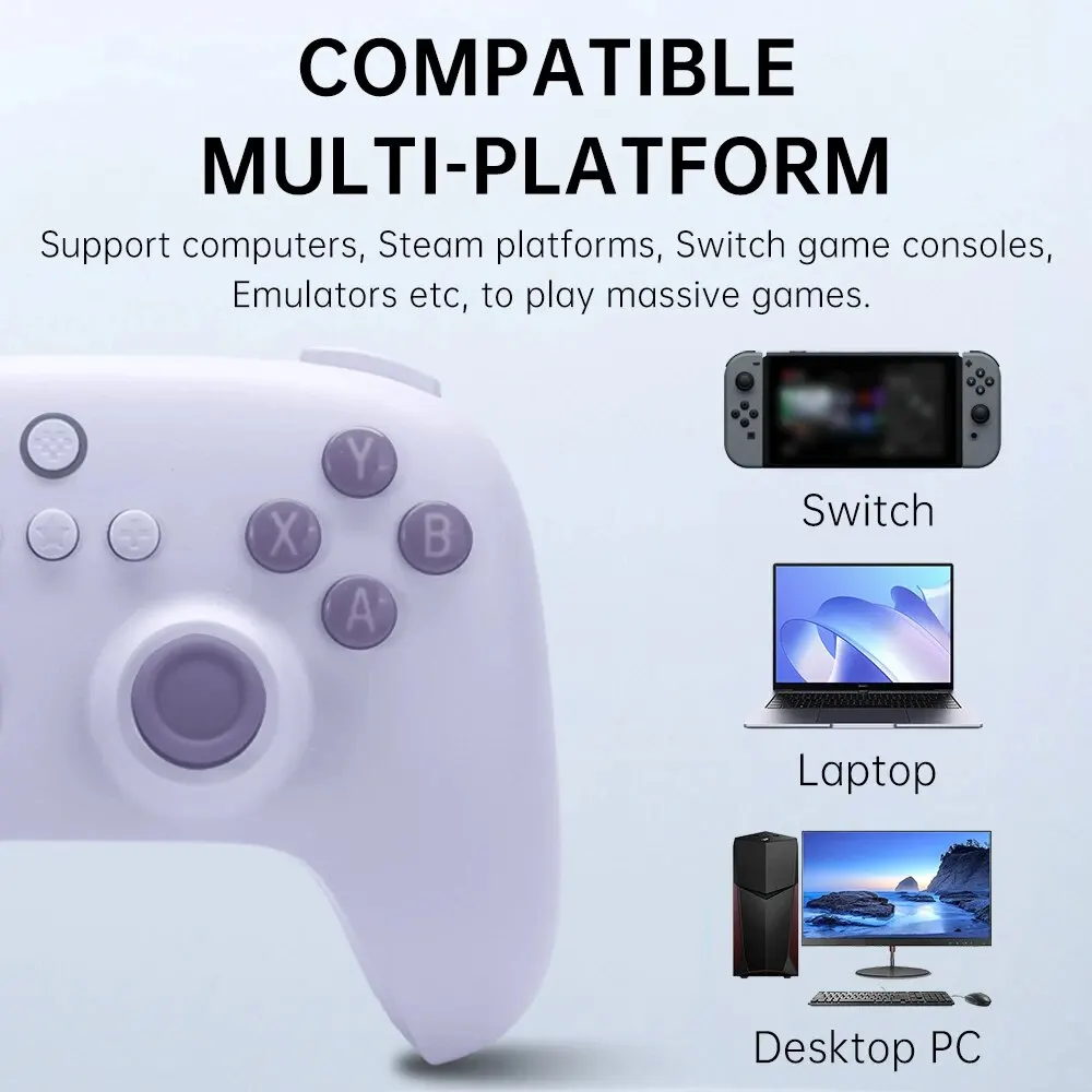 8Bitdo Ƽ C 2.4g  Ʈѷ,    10 11 ,PC  , ȵ̵  ũ