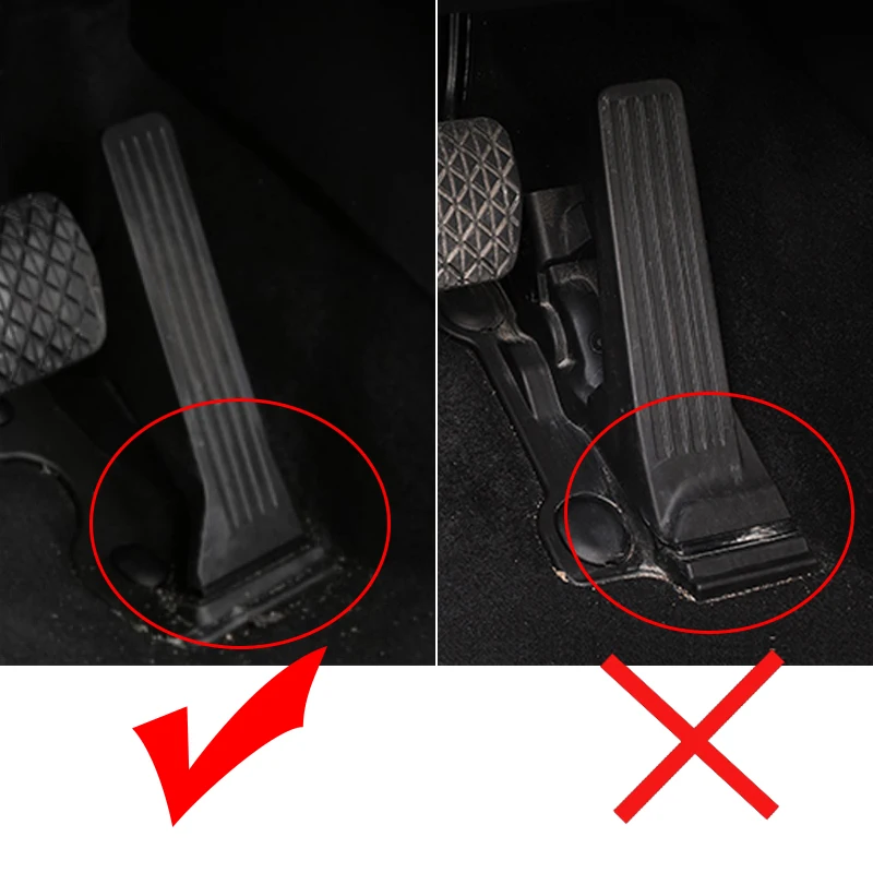 Car Accessories Car Pedals Pedal Cover Aluminum Car Accelerator Gas Pedal Brake Pedal Footrest Plate Cover AT for Mazda CX5 CX-5 2013 -