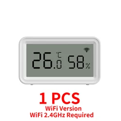 Smart WiFi/Zigbee Temperature and Humidity Sensor for Home Automation with App Integration (WiFi Version)