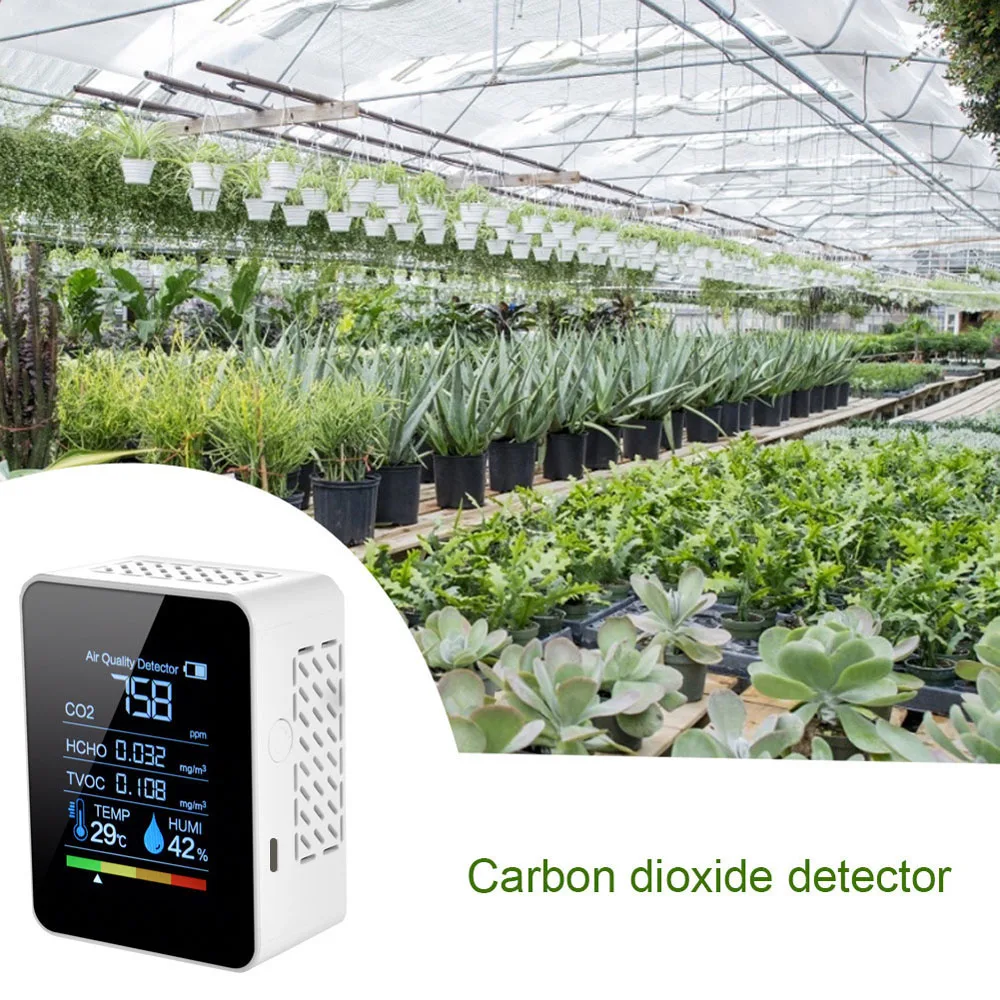 3/5/6 in1 CO2 Meter Digital Temperature Humidity Detector