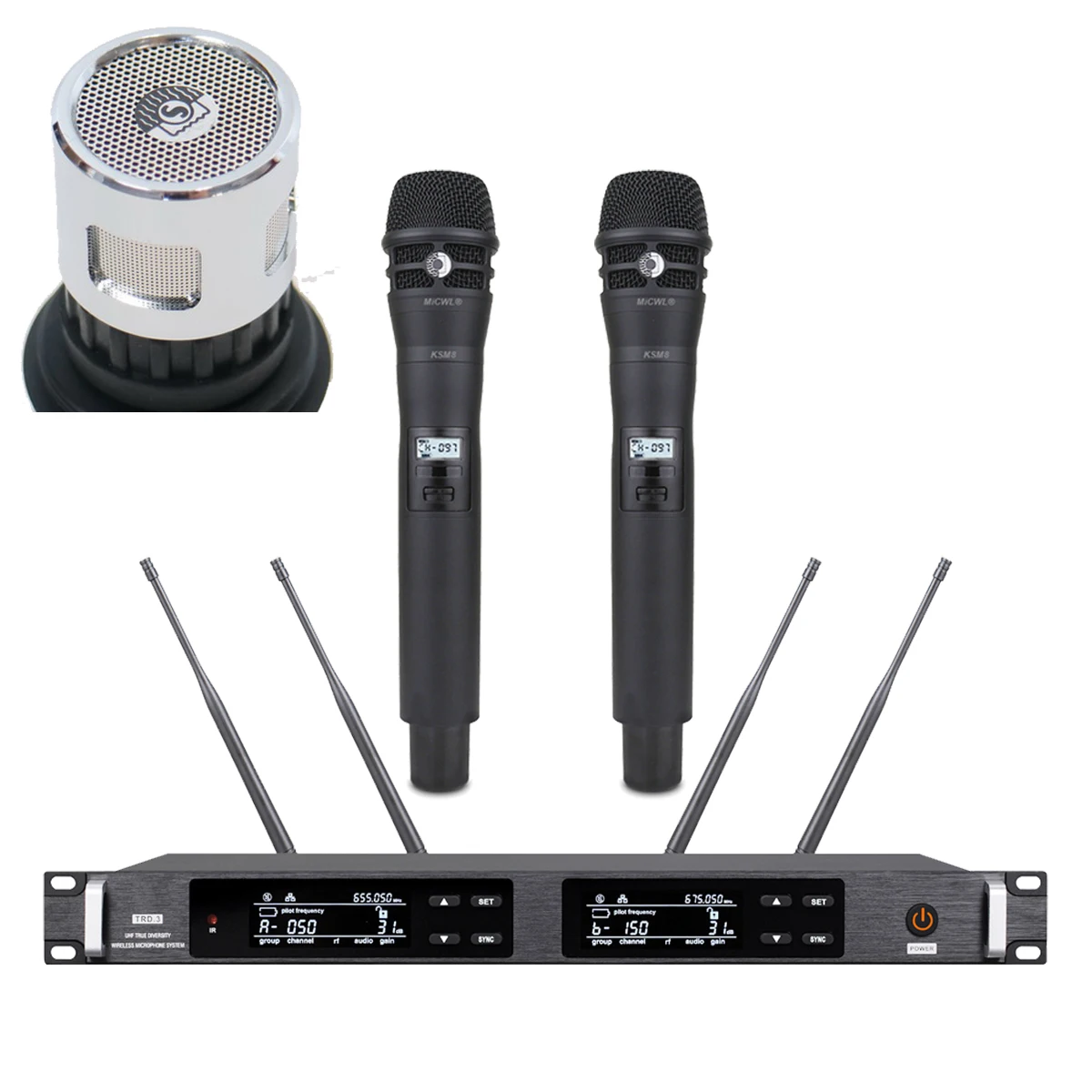 Autentico Sistema Microfono Wireless Portatile 2 Ricevitore Ulxd4 Ksm8 Dynamic Beta87 Ksm9 Condensatore Stage Sing Voice Karaoke