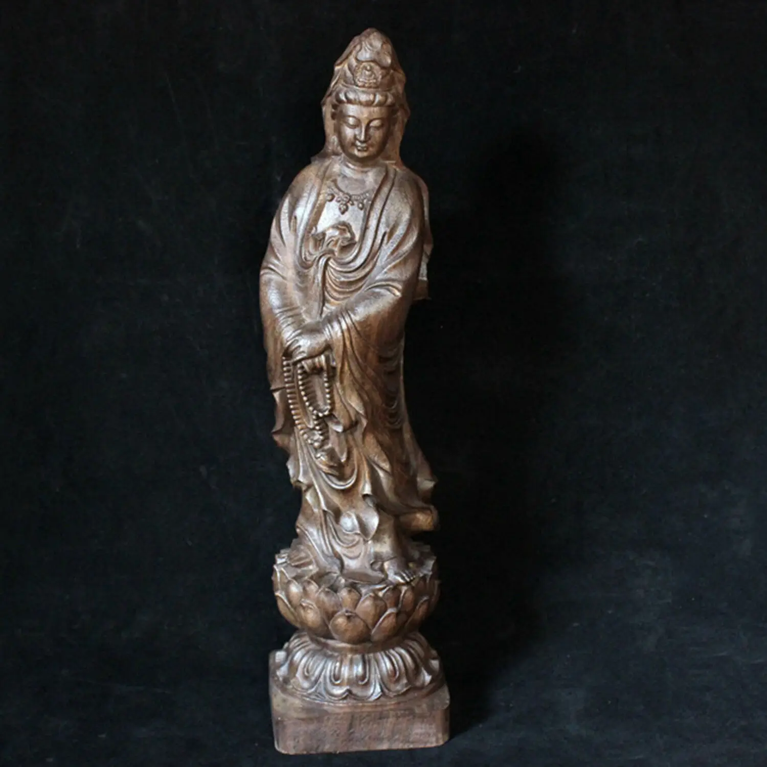 

Dharma статуя Будды из сандалового дерева, резьба по дереву, агара, бодхисатва, скульптура, ремесло