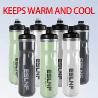 ESLNF Bicycle Water Bottle 710ML PP5 Plastic For Outdoor Running Climbing Sports Squeeze Mug Cycling Kettle Portable Bike Cup 2
