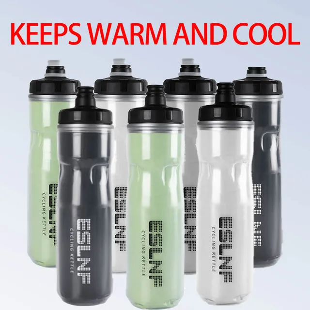 ESLNF Bicycle Water Bottle 710ML PP5 Plastic For Outdoor Running Climbing Sports Squeeze Mug Cycling Kettle Portable Bike Cup 2