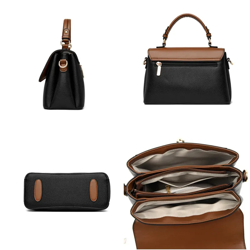 Choisissez DHgate 240924 Sacs À Bandoulière En Cuir PU Pour Femmes Sacs À Main Fourre Tout Rétro De Grande Capacité Sous Les Bras, De 2 Sacs Hobo De Couleur Unie Aujourd'hui