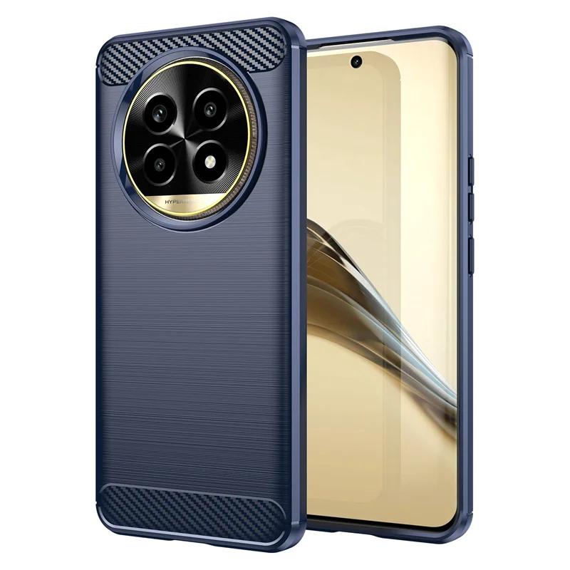 Enhanced Carbon Fiber Soft Silicone Back Bumper Case Cover