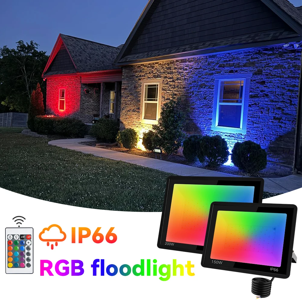 Led Flood Light 50W-200W IP66 Outdoor RGB