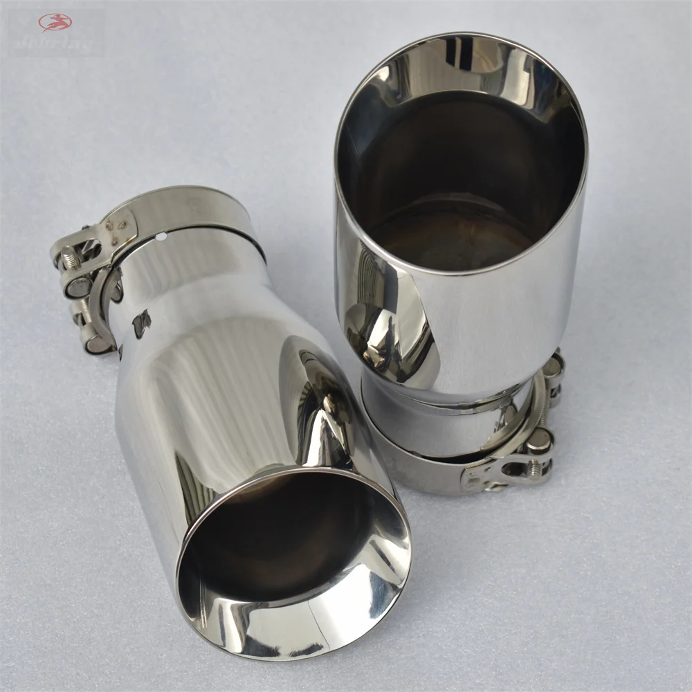 1pcStainlesssteelSingleTheBeveledgeuniversalmufflertailthroat