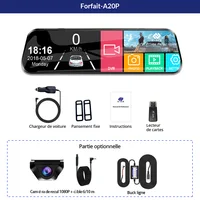 Dashcam – enregistreur vidéo de conduite DVR pour voiture, avec écran tactile E-ACE P, 10 pouces, lentille AHD, Streaming, caméra de tableau de bord, 1080 6