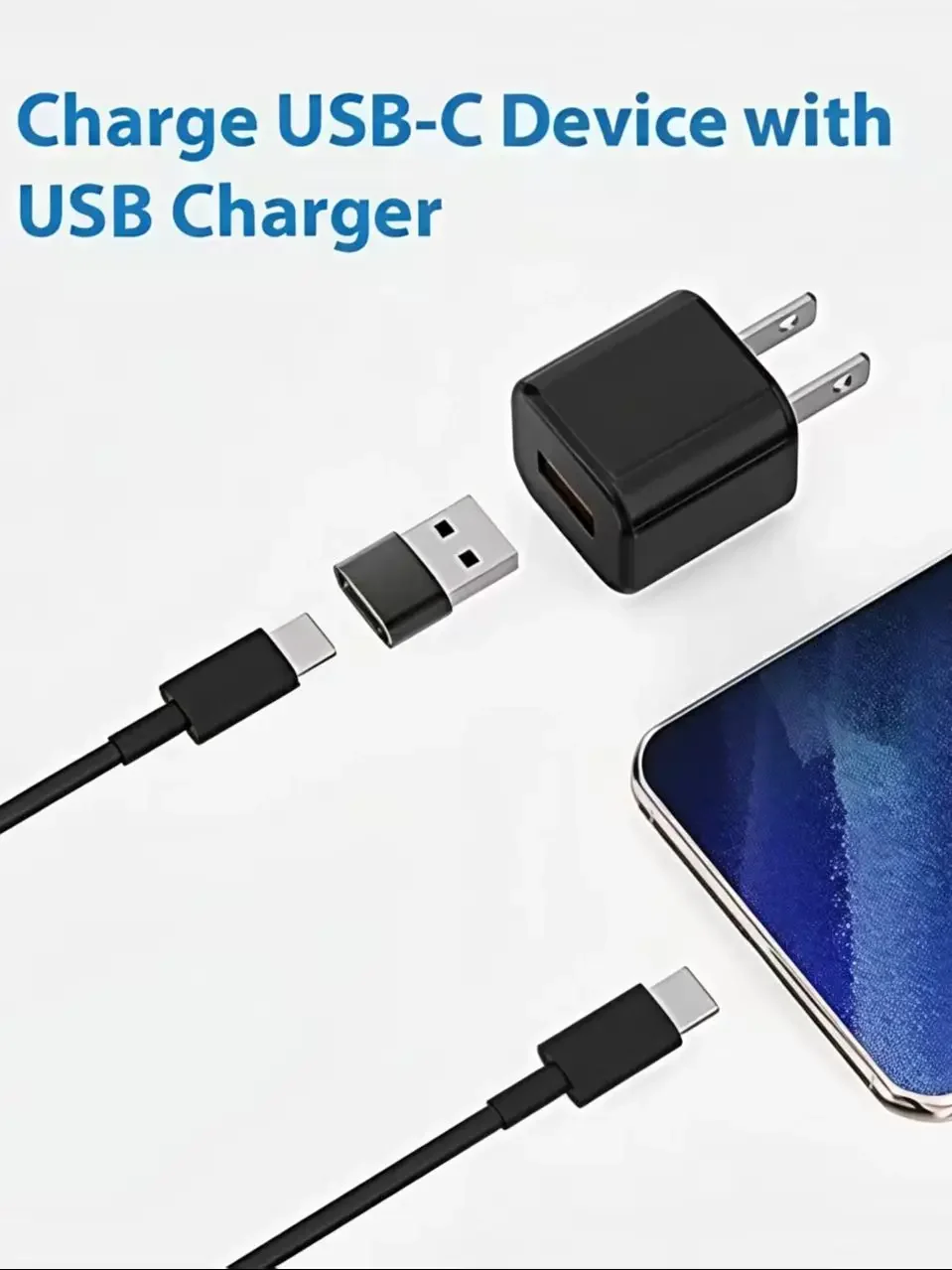 OTG USB C 어댑터, USB C(암) - USB(수) 고속 충전 변환기, 아이폰 14, 13, 12, 11 Pro Max Plus 호환