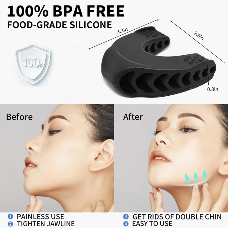 Jaw Exerciser Neck Toning Jawline Exercise Face Muscle Trainer V Shape Faceshape Double Chin Reducer Face Slimming Face Lift