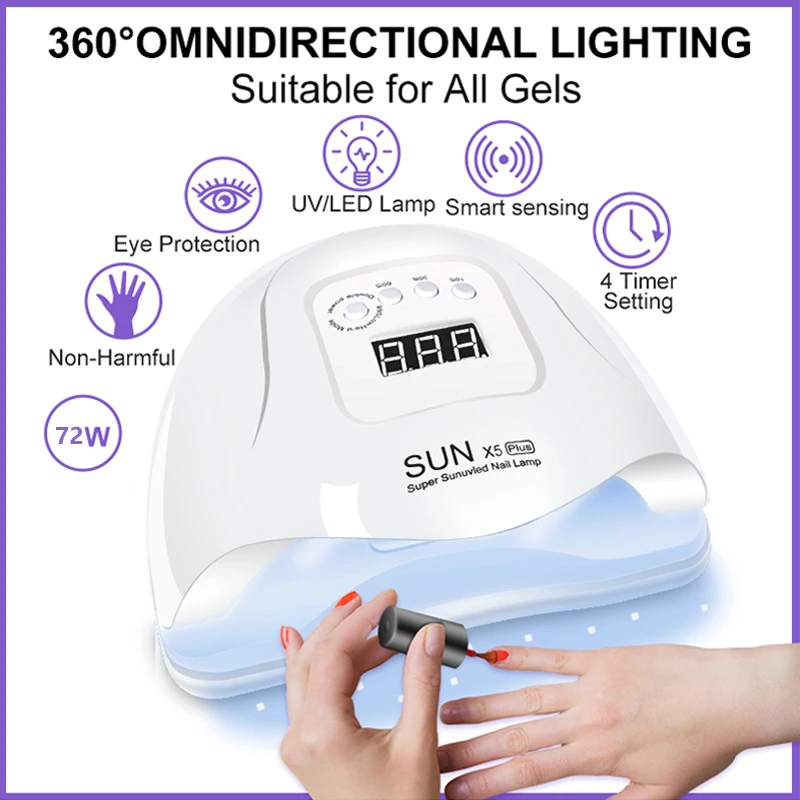 Professional Nail Dryer 36 LEDS UV Manicure Lamp for Nails Gel Polish Drying Light With Timer Auto Sensor Equipment Salon Tools 2