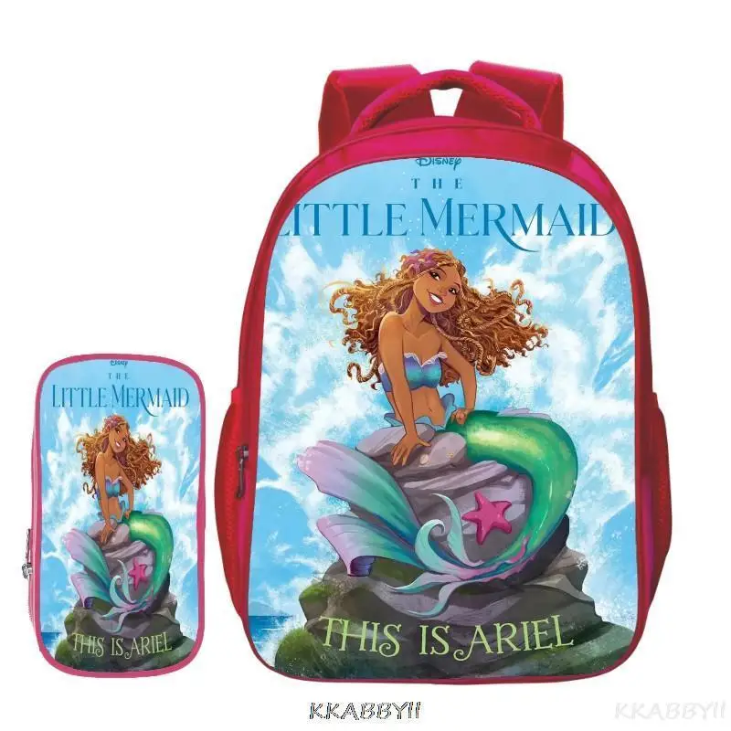 The Little Mermaid School Bags Girls Kids Satchel Primary Orthopedic Backpacks Princess Disney Burden Alleviation Mochilas