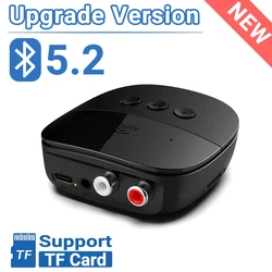 Wireless Bluetooth 5.2 Audio Receiver with Mic and NFC (No RCA Cable)