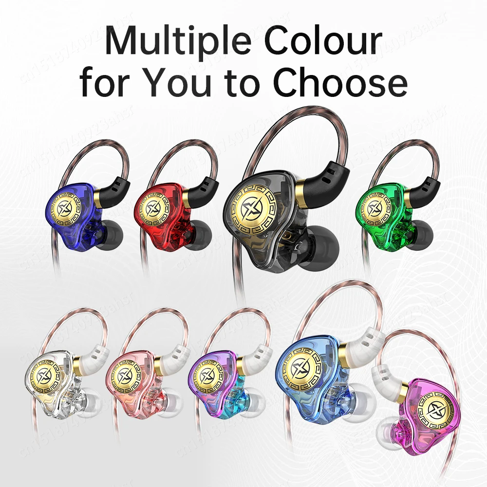 Original X7 In Ear HiFi Wired Earphone Stereo Monitor Headphones with Mic Sport Noise Cancelling Headset Music Game Bass Earbuds