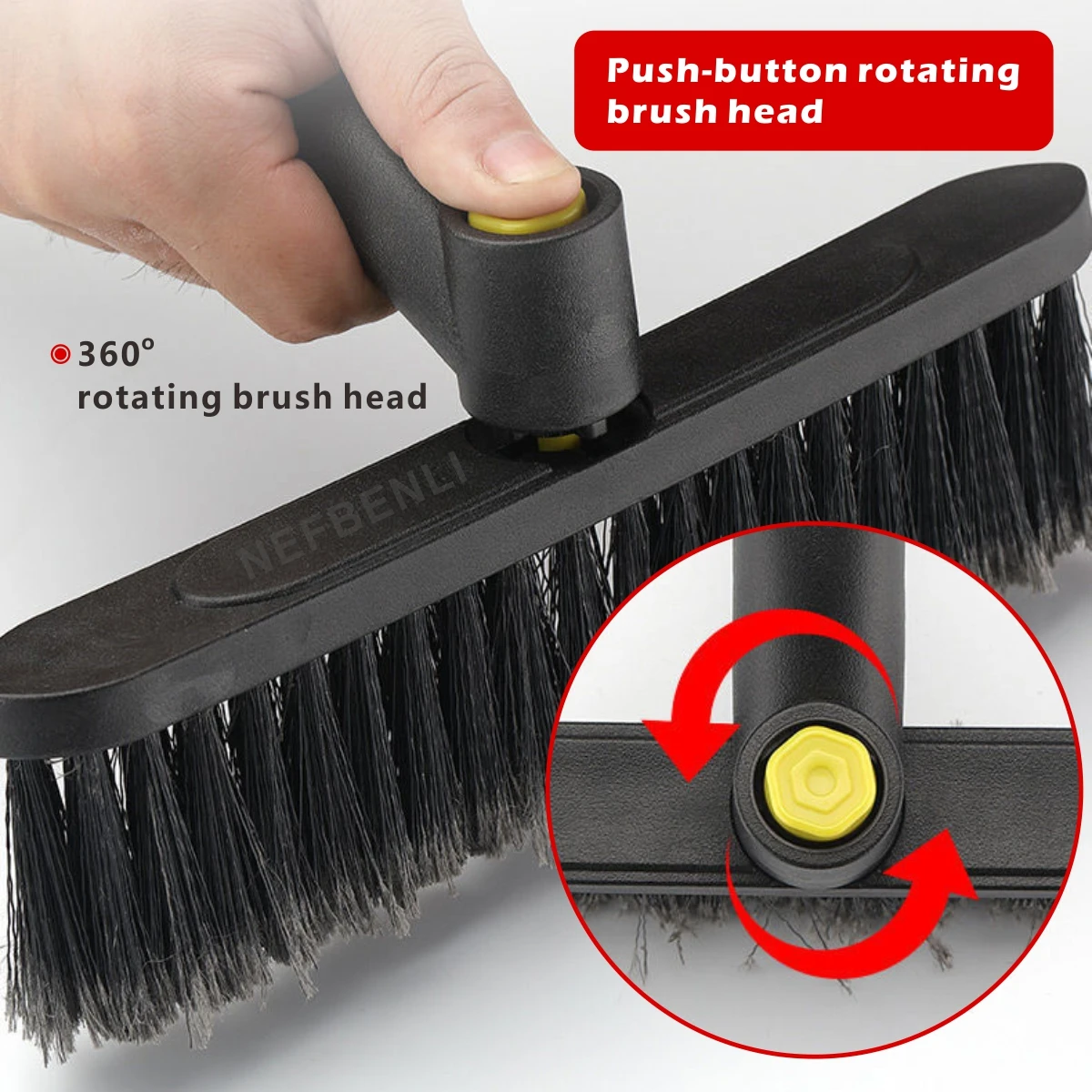 Car Engine Brush - Unique Design 360° Bristles, 12-inch