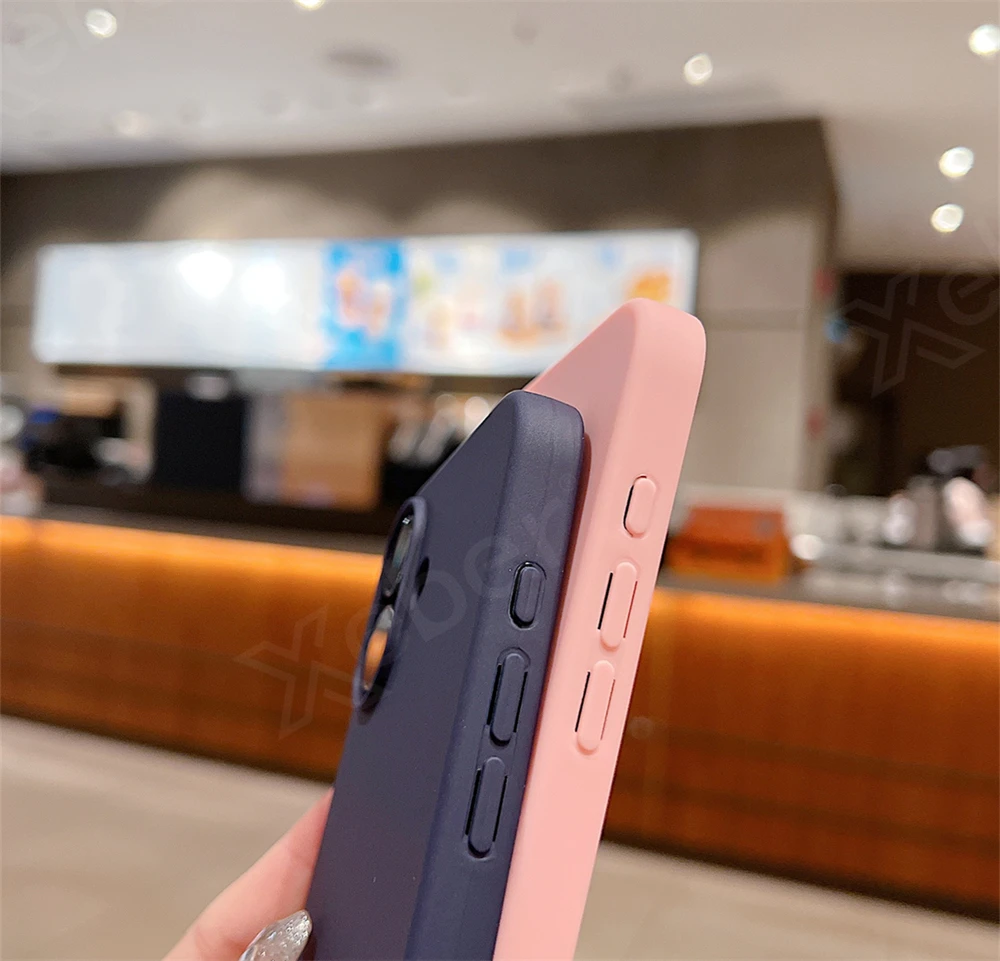 Crossbody Necklace Lanyard Cord Soft Silicone Phone Case For iPhone 16 15 13 11 12 14 Pro Max XS XR X 7 8 Plus Shockproof Cover_voghion.com