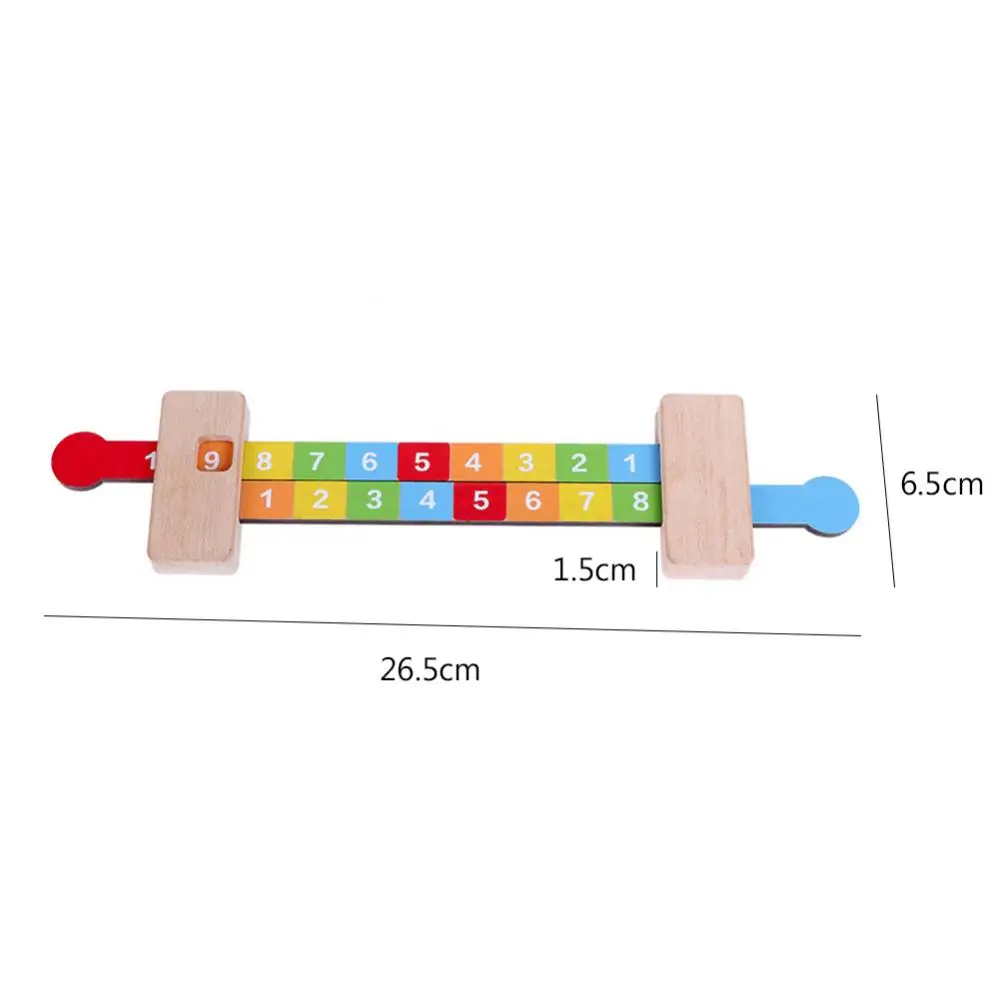 Kids 1-10 Numbers Addition Subtraction Ruler Toy School Arithmetic Teaching Aid