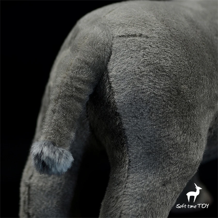 Giant Rhino High Fidelity Anime Paraceratherium Plushie Indricotheres Plush Toys Lifelike Animals Simulation Stuffed Doll Toy 6