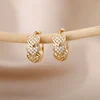 Boucles d'oreilles circulaires pour femmes, Vintage, Punk, rondes, baroques, en perles, en acier inoxydable, Clip d'oreille circulaire, bijoux cadeau Mujer